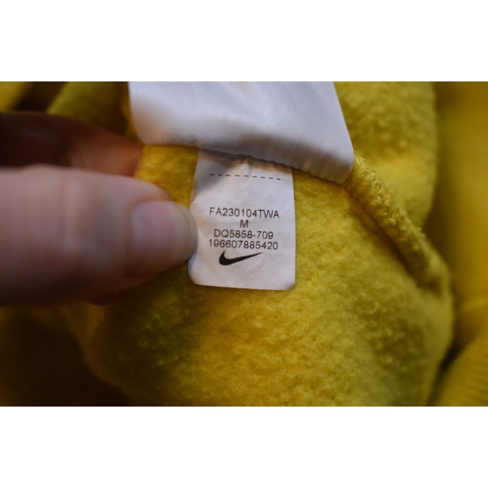 Nike Phoenix Oversized Hoodie Gold Mustard Yellow Athletic Wear Womens Medium - Picture 6 of 8